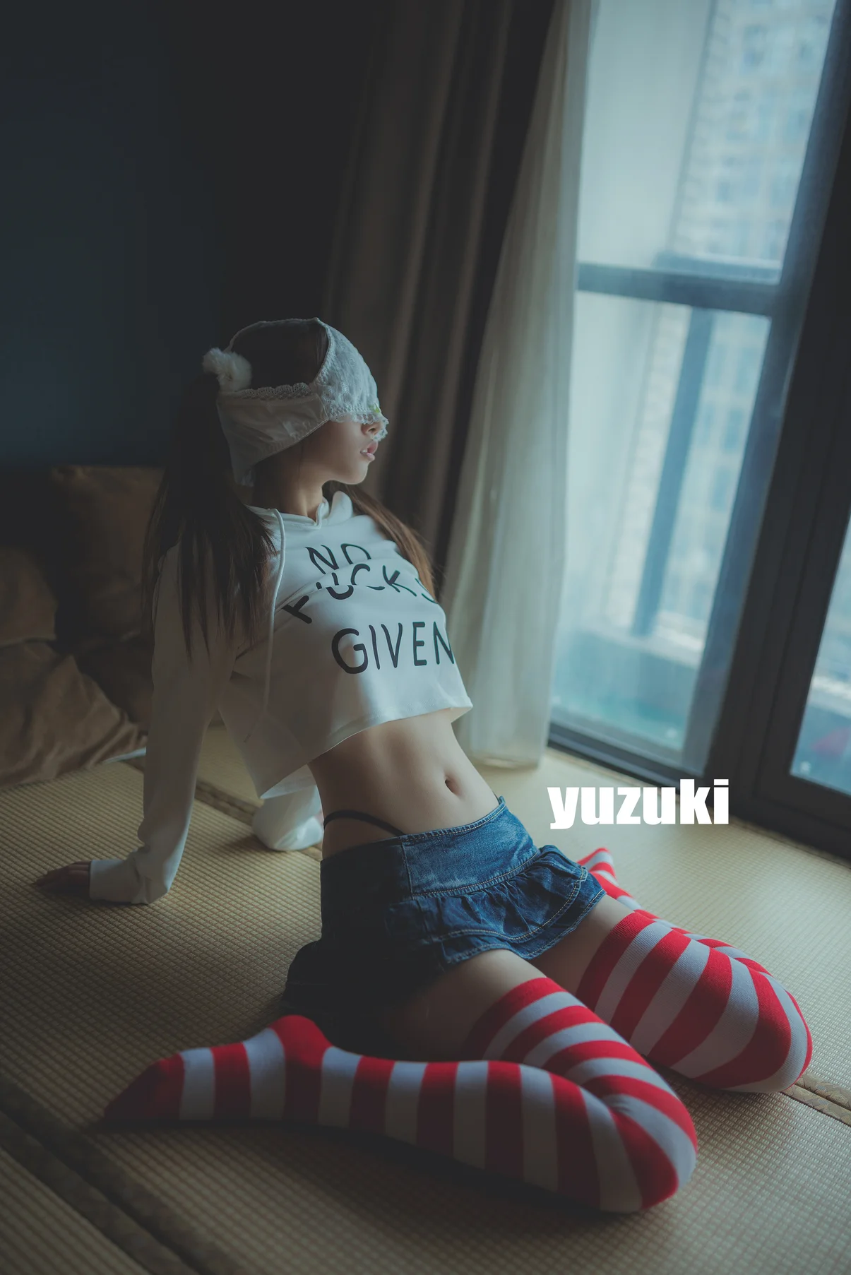 柚木 – 泡泡条纹袜 [77P+1V/898MB]