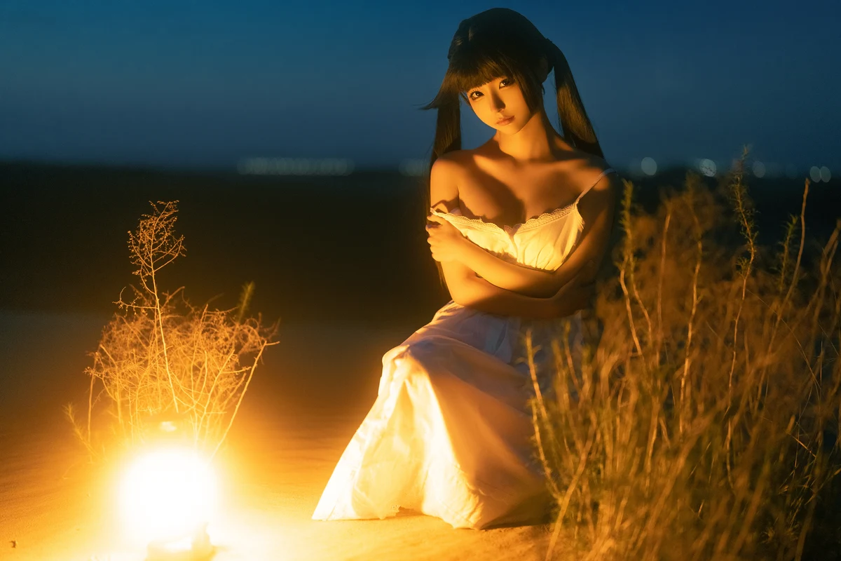 蠢沫沫 – 海岸昏灯&可爱粉裙&欧式女仆 [47P/483MB]