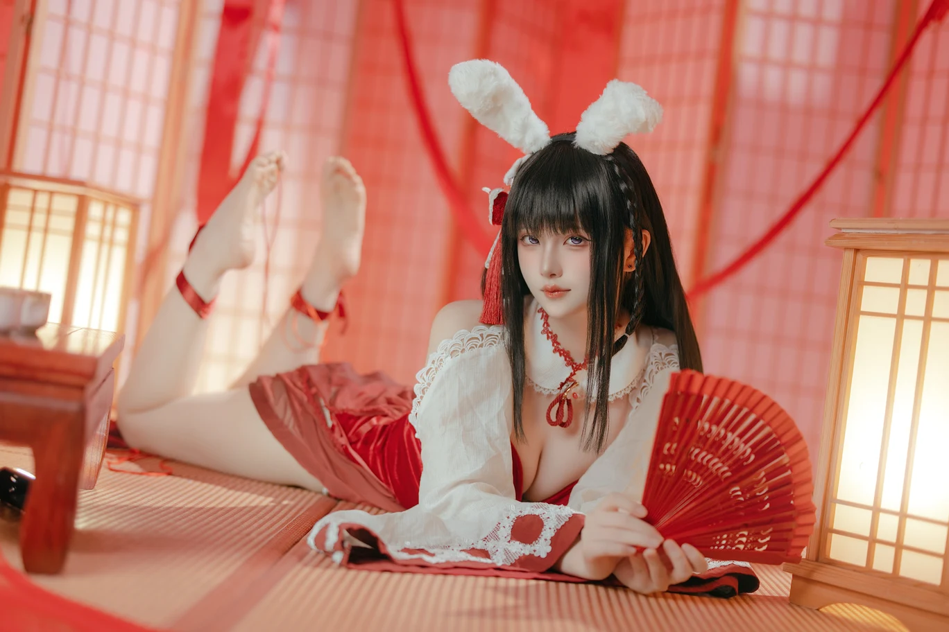 屿鱼 – 大山 祈愿的巫女兔 [58P/610MB]